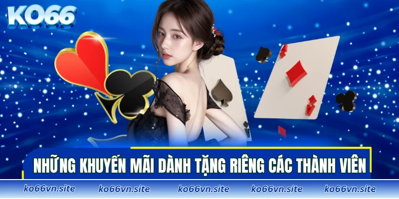 Những khuyến mãi dành tặng riêng các thành viên